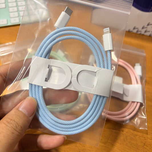 Braided Color Charging Cable (Lightning)