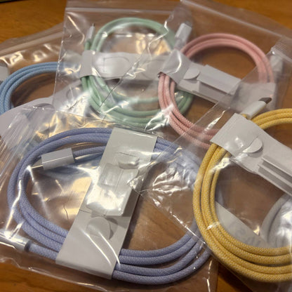 Braided Color Charging Cable (Lightning)